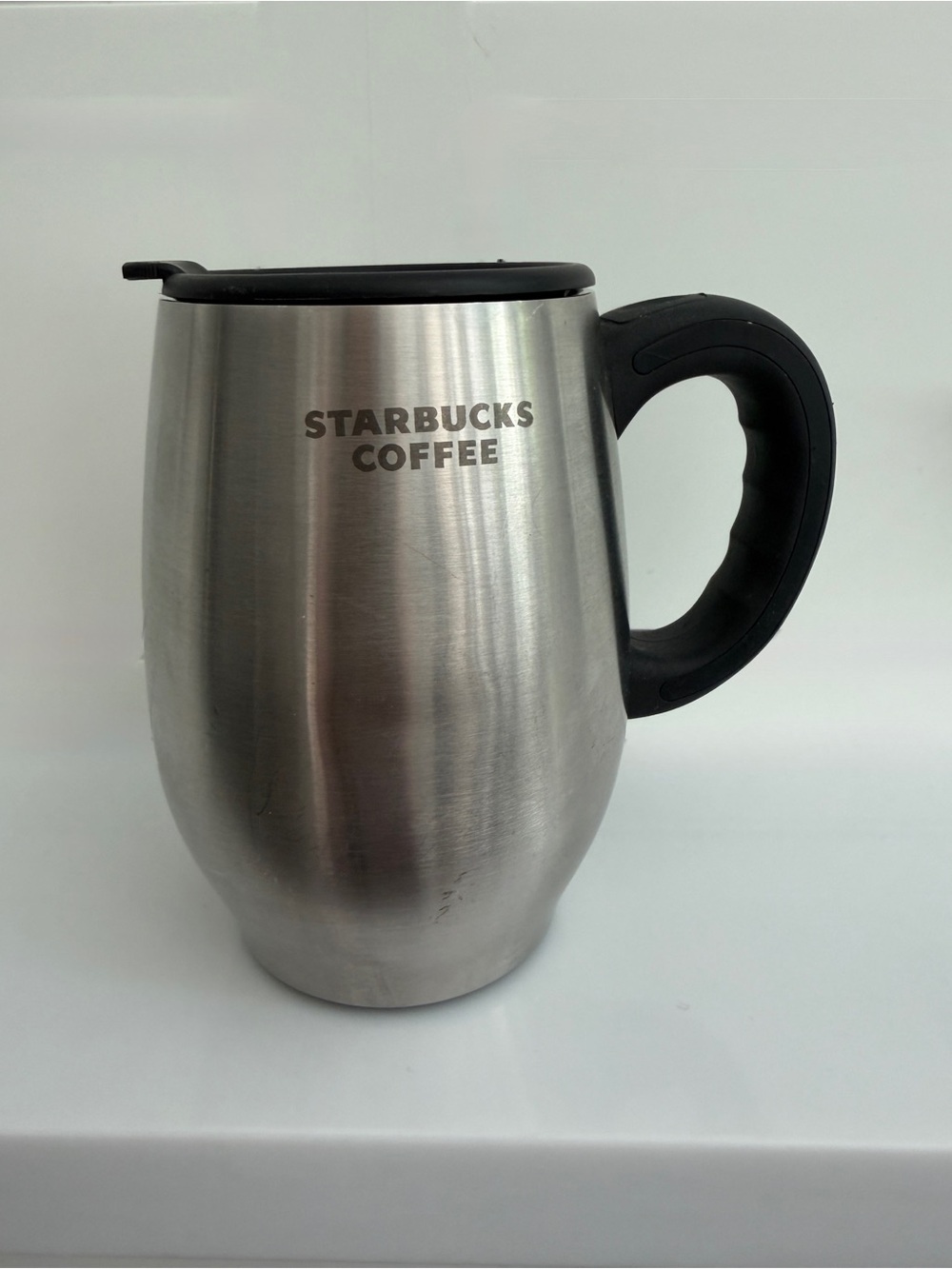 Starbucks stainless steel barrel travel mug 16 oz  2006 vintage